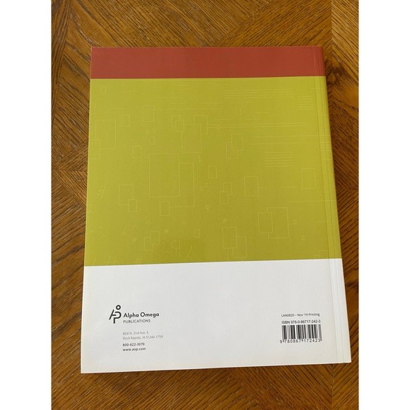 AOP Lifepac Teacher's Guide Math Language Arts - Picture 11 of 12